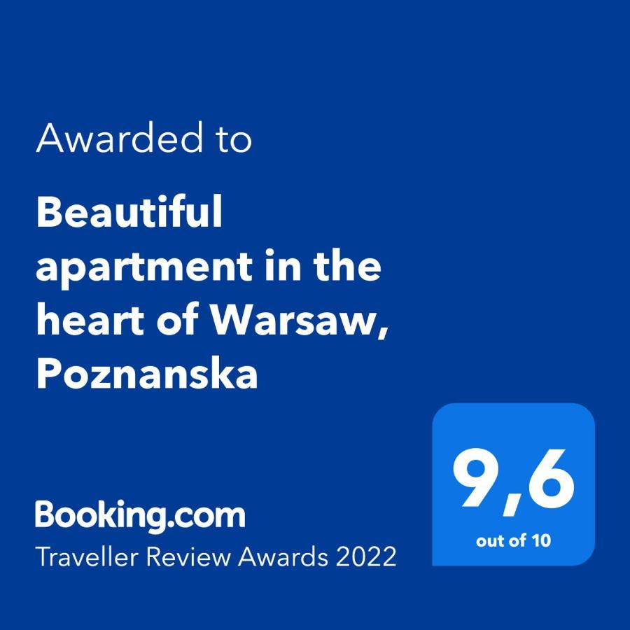 Beautiful Apartment In The Heart Of Warsaw, Poznanska Екстер'єр фото